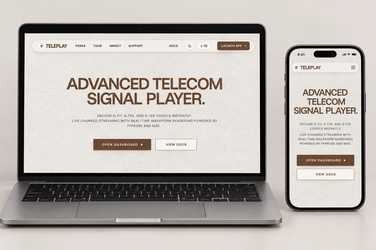 Full screenshot and UI posture of I-Player — Telecom Media Processing & Streaming Platform